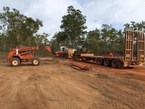 Trucks and pipes — Energy Contracting in Yarrawonga, NT